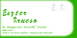 eszter krucso business card